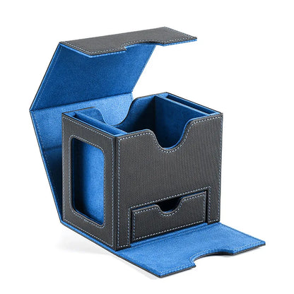 Premium Magnetic Deck Box With Display Window & Dice Storage