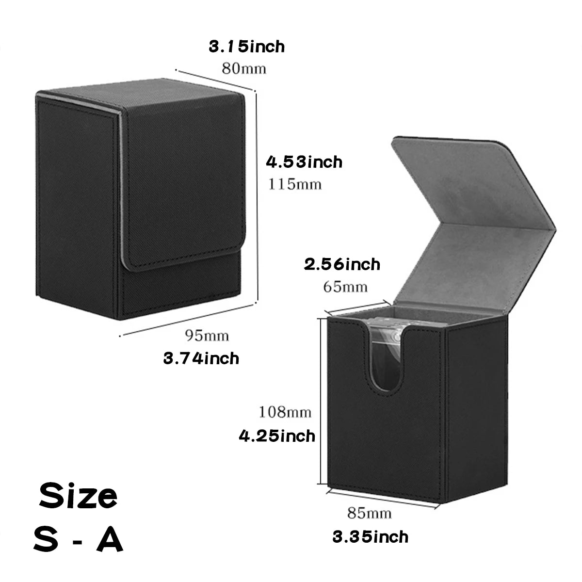 Single graded card slab storage box – product detail view