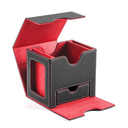 Premium Magnetic Deck Box With Display Window & Dice Storage