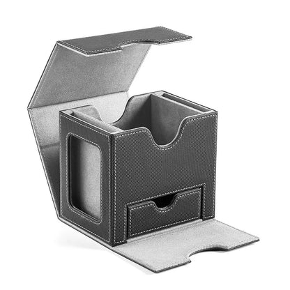 Premium Magnetic Deck Box With Display Window & Dice Storage