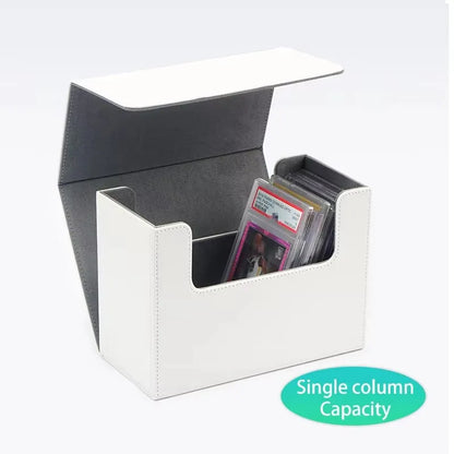 Graded card slab storage box – Single Column, White