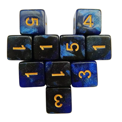 Galaxy Sky Acrylic Dice Set