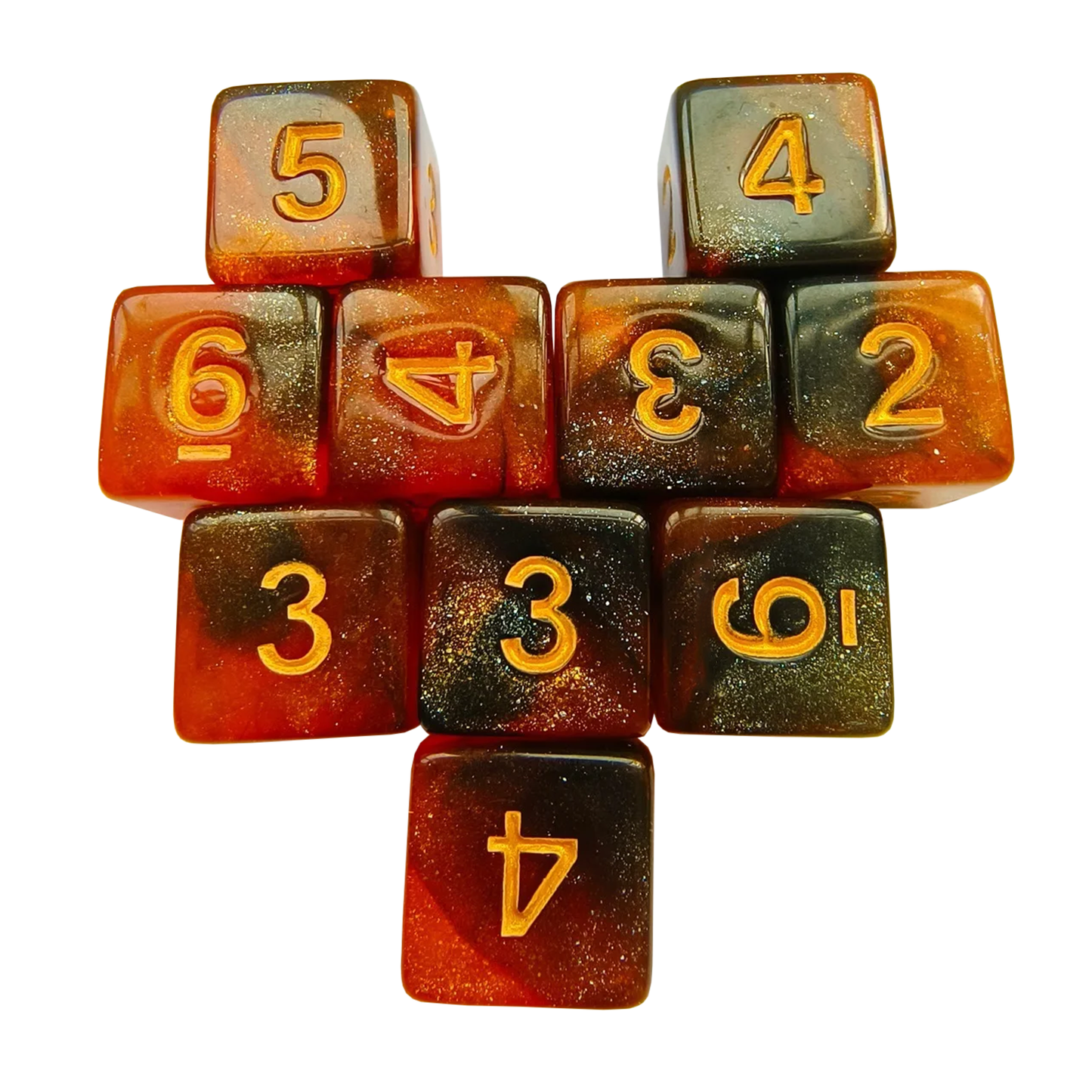 Galaxy Sky Acrylic Dice Set