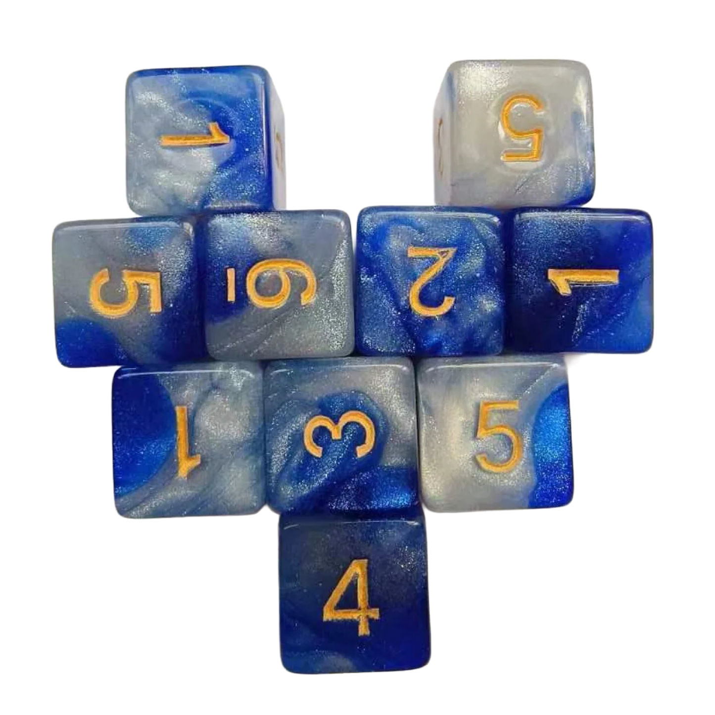 Galaxy Sky Acrylic Dice Set