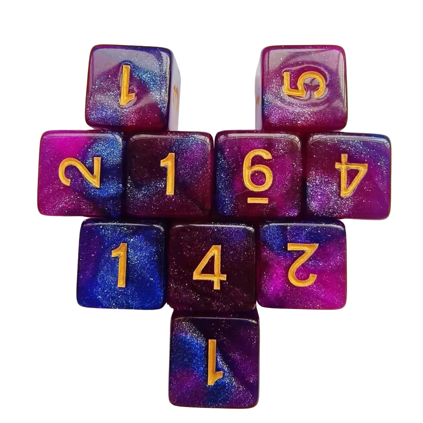 Galaxy Sky Acrylic Dice Set