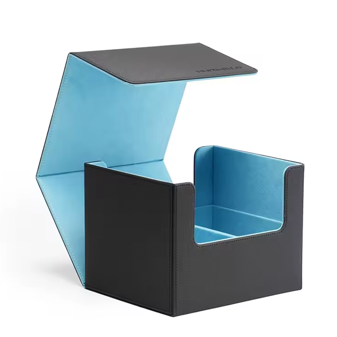 Graded card slab storage box – Double Column, Blue