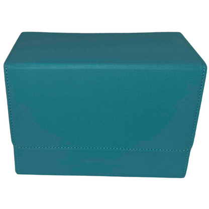 Graded card slab storage box – Single Column, Blue, front view
