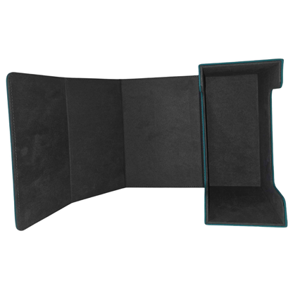 Graded card slab storage box – Single Column, Blue, open top view